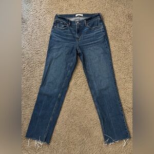 Abercrombie & Fitch The 90s Straight Mid Rise Jeans